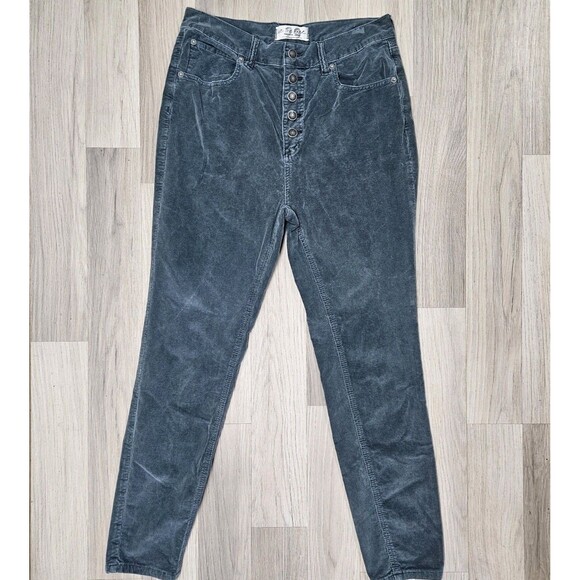 We The Free People Womens Gray Skinny Corduroy Pants Size 8/29 - Picture 2 of 13